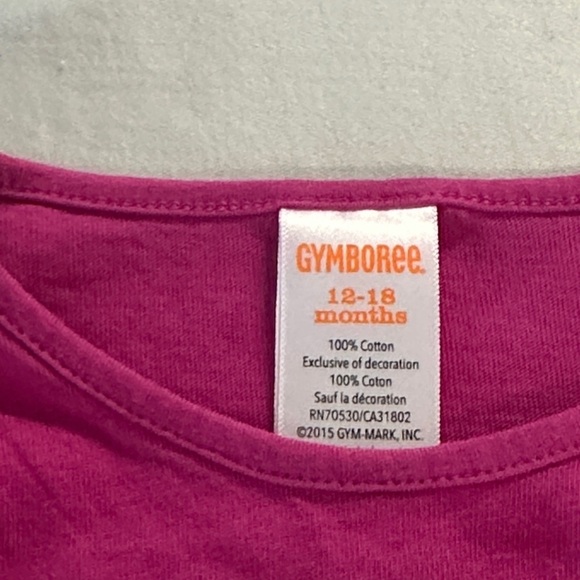 Gymboree - Pink Floral Long Sleeve Tee - Picture 2 of 3